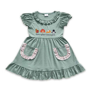 Green thanksgiving dress